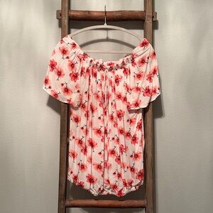 Bailey & Chloe Red Floral Blouse